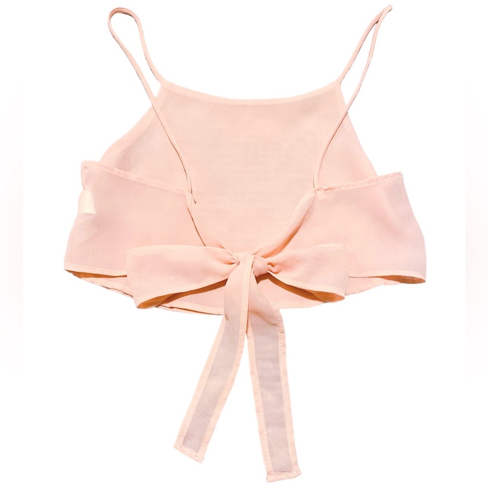 John Galt Bow-Back Crop Top